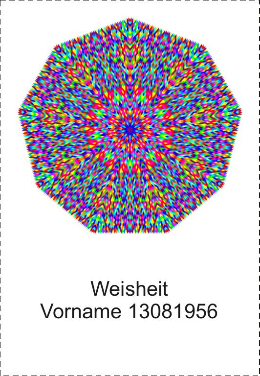 Blutprobe und Mandalas einlegen